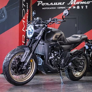Мотоцикл ZONTES ZT350-GK (4T ZT184MP EFI) 17/17 ПТС (черный/золотой)