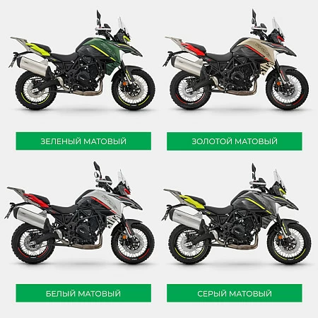Мотоцикл Benelli TRK 702X (зеленый/черный)