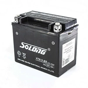Мотоциклетный аккумулятор Solong YTX12-BS