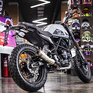 Мотоцикл дорожный ROCKOT SCRAMBLER (серый)